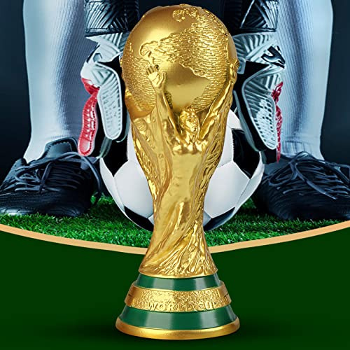 2026 World Cup 3D Trophy Replica Gold 2026 World Cup Football Soccer Trophy Football Award Champion Trophy for Office Home Fan Club Decoration,Commemorative Collectible Gift for Football Fans, 27cm