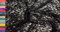 StoffBook BI-Stretch Spandex Spitze Blumenmuster Stoff Stoffe METERWARE, C968 (Schwarz)