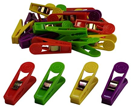 Bürstenmann 520 Wäscheklammern klein, 25 Stück, Plastik, Mehrfarbig, 4 x 12 x 17 cm