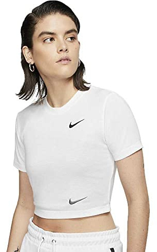 Nike Logo Cropped - Maglietta da Donna L