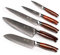 YARENH 5er Damastmesser Set, Scharfes Profi Damast Kochmesser Messerset, 73 Schichten Damaskus Stahl Küchenmesser Set, Ergonomischer Sandelholzgriff, Mit Geschenkbox