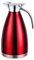 BuyWeek Thermoskanne, 1,5 L Isolierkanne Edelstahl Doppelschichtiger Vakuumisolierte Kaffeekanne für Kalt und Warmwasser Saft Milch Tee(Rot)