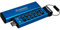 Kingston IronKey Keypad 200C 256GB Verschlüsselter USB | Alphanumerische Tastatur | Multi-Pin-Zugang | XTS-AES 256-bit | FIPS 140-3 Level 3 Zertifiziert (Ausstehend) | IKKP200C/256GB, Blau