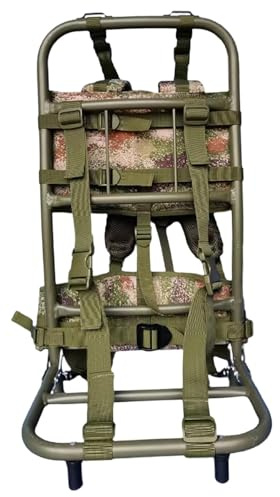 FLCPJGV Sac à Dos de Transport Lourd de 60 Kg, Cadre de Sac à Dos Robuste, Pratique, Portable et Pliable pour Activités de Plein Air, équipement d'escalade, Vert