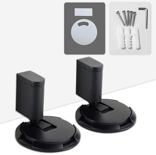 Türstopper Boden Selbstklebend, Schwer Türhalter, Mechanischer bodentürstopper mit 3M-Klebeband Schrauben,Tür Stopper Boden Ohne Bohren, Höhenverstellbarer Türpuffer (2 Stück)