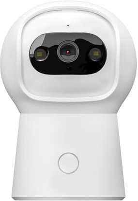 SWHC 3MP Überwachungskamera Für Zu Hause,360° Babyphone Kamera,Überwachung Innen,2-Wege-Audio,One-Touch-Anrufe,Bewegungserkennung,Automatische Verfolgung,Sirene,Farbnachtsicht,Alexa Und Google