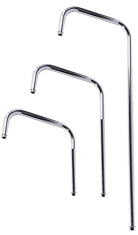 Soytich Steigrohr, 50cm Höhe, 1/2 Innengewinde zur Armatur, 1/2 Außengewinde zum Duschkopf, Chrom, Messing