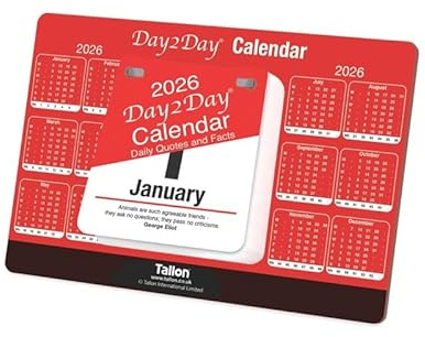2026 Calendar Planner Month to View/Week to View Organiser Spiral Bound Wall Planner for Home Business Office School (Daily Tear-off Desktop Calendar)