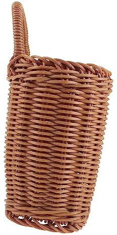 CHILDWEET Panier Tressé Imitation Rotin Pour Rangement Mural Panier Suspendu Pp Pour Cuisine Salle De Bain