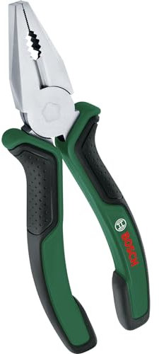 Bosch Combination Pliers (Precise, Long-Lasting Combination Pliers; Ergonomic softgrip; Nickel-Plated Surface)
