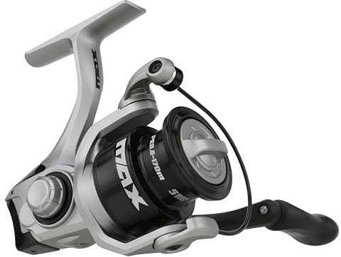 Abu Garcia MAX X Carrete Giratorio | Cuerpo de Grafito Ligero con Sistema de Arrastre Suave para Todos los Pescadores | De Agua Dulce y de bajura para Bass, Lucio y Trucha | Ambidiestra | 2000