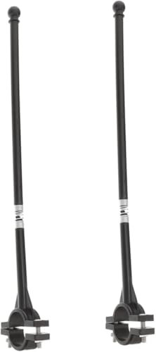 Lot de 2 tringles porte-étendoirs pour vélo et moto – Support de drapeau pour maison de course en plein air – Affichage avec support pour guidon de sécurité