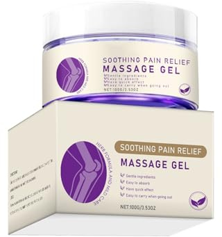 Gel da massaggio antidolorifico, crema ad assorbimento rapido per dolori muscolari e articolari, per schiena, collo, spalle, ginocchia e recupero sportivo