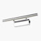Dailyart Spiegelleuchte, LED spiegellampe badezimmer 5W 40cm 230V IP44 Wasserdicht spiegelleuchte mit schalter 180°einstellbar badezimmer lampe wand, 3000K Warmes Weiß