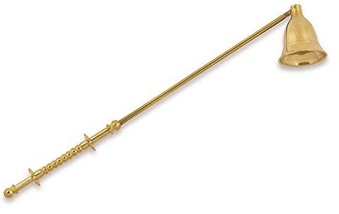 Riffelmacher Kerzenlöscher 25cm 11999 - Gold - Schöner Metall Löschhut Dämpfer Löschhorn für Kerzen Weihnachten Adventszeit Weihnachtszeit Winter