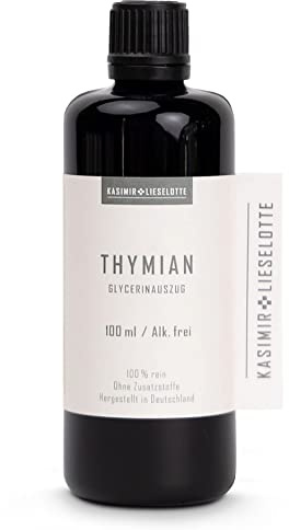 Alkoholfri timjan tinktur 100 ml, äkta timjan droppar från de renaste ingredienserna