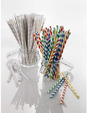 le one B940 - 250 Cannucce in Carta imbustate Multicolor biodegradabili