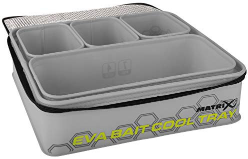 Matrix EVA Bait Cooler Tray (light grey) (inc 4 tubs)