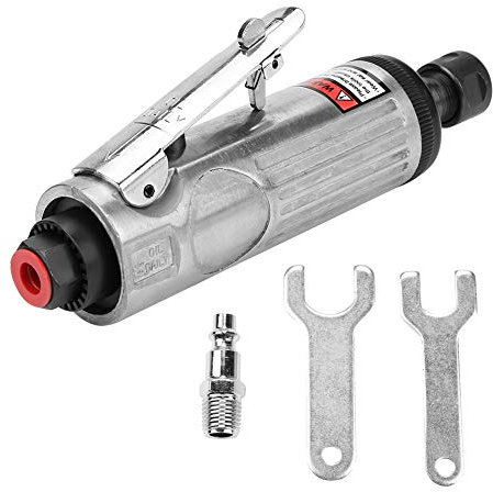 Amoladora neumática de alta velocidad AT-7033K 23000rpm, amoladora de ángulo de aire con puerto de entrada de aire y llave para(7033K grande)