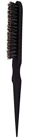 Haarbürste Toupierbürste mit Wildschweinborsten für langhaar & kurzhaar Styling Brush Schwarz