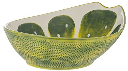 Typhoon World Foods Lime Oval Bowl (H 9.5 x W 27.5 x D 22 cm)