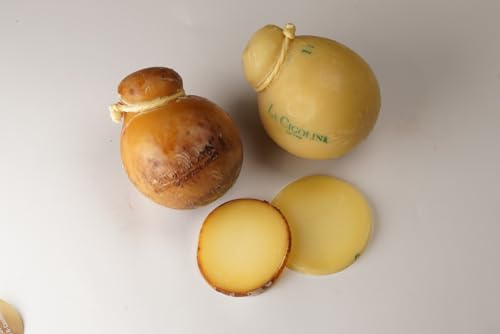 La Cigolina – Fiaschetto Provolone Dolce 800g e Fiaschetto Provolone Affumicato 800g | Formaggi D.O.P artigianali con latte Betacaseina A2A2, naturali, più digeribili e ricchi di gusto