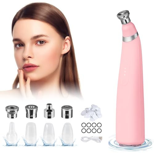Aspirateur Point Noirs, nettoyeur de pores, La machine de microdermabrasion de diamant tenue dans la main avec 3 modes 8 têtes d'aspiration pour le rajeunissement de la peau