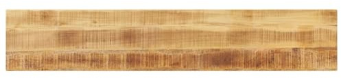 vidaXL Tischplatte, Holzplatte für Esstisch Couchtisch, Massivholzplatte Rustikales Design, Ersatztischplatte, 160x20x2,5cm Rechteckig Raues Massivholz Mango