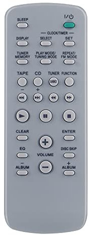 Universelle Télécommande Convient pour Sony CD HiFi System RM‑SC50 RM‑SC55 MHC‑RG29 MHC‑RG490S CMT‑EH10 CMT‑U1 CMT‑CPZ1 MHC‑RG222 MHC‑RG2 RM‑SC3 RM‑SC30 CMT-HPX10W