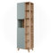 Vicco Badschrank Karen, Sonoma/Blau, 50 x 175 cm mit 2 Türen