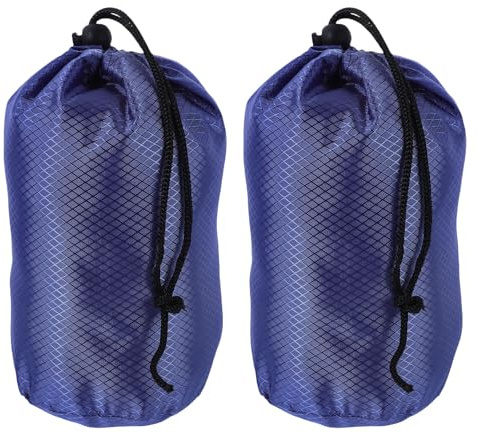 Alipis 2 pezzi Sacchi portaoggetti con coulisse Borsa portaoggetti per indumenti Borsa da viaggio impermeabile Sacchi da campeggio con coulisse per piumini e vestiti