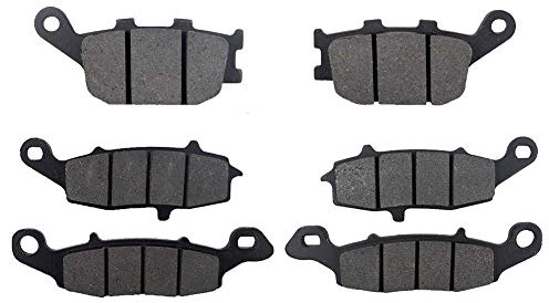 AHL-Kit Motocicleta Pastillas de freno para SV400 (All Models) 2003-2005/ SV650 (All Models) 2003-2014/ DL650 V-Strom 2004-2011 (Semi metal)