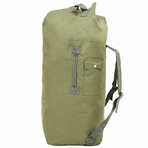 85 L Seesack resväska Army Style Reisegep? ck ryggsäck funktion sportväska belagd oxfordväv 30 x 30 x 90 cm