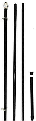 Founding Fathers Flags - Mât et pic de drapeau noir de 3 m – Parfait pour toute utilisation en extérieur