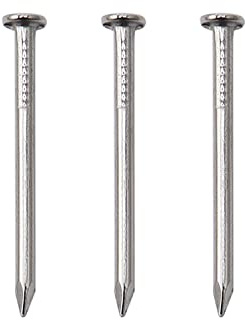 500pcs Hardware Nails, 1 Inch Nickel Plated Hanging Nails, Wall Nails for Picture Hanging, Wood Nails, Wire Nails, Small Nails (1 in)