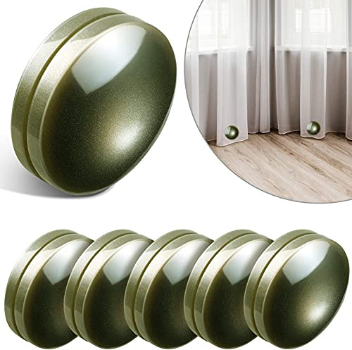 Jetec 6 16 Pack Shower Curtain Weights, Plastic Covered Magnetic Curtain Weights, Shower Magnets for Liner Prevent from Blowing Around for Drapery, Tablecloth, Flag, Outdoor Liner (Green)