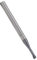 Cpolebev Gewindefräser 3 Zähne Metrisch 60° Wolframstahl CNC M4x0,7xD4x50 Schneidwerkzeuge, Spiralnut-Gewindefräser