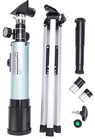 Télescope pour Enfants et débutants, télescope réfracteur Portable avec grossissement 90x, trépied réglable et Plusieurs oculaires pour l'observation de la Lune et des étoiles