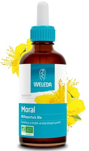 WELEDA - EPB® Millepertuis Bio - Moral - Complément Alimentaire Naturel - Contribue à rétablir un état d'esprit positif - Bio** - Vegan*** - 60ml