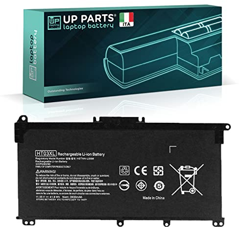 UP PARTS Batteria compatibile con HP HT03XL, HTO3XL Batteria L11119-855 Computer Portatile Compatibile HP 240, 245, 250, 255 G7, con PC Pavilion 14-CD, 14-CE, 14-CF (Capacità: 3600 mAh | 41 Wh)
