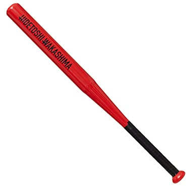 HIDETOSHI WAKASHIMA® Tokyo Baseballschläger aus rostfreiem, legiertem Stahl. Für Anfänger, Hobbyspieler und Profis geeignet, Länge: 28 Zoll (0,71 m), Gewicht: 980 g, in vielen Farben (Rot)