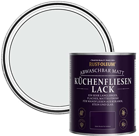 Rust-Oleum Grey water resistant Kitchen Tile Paint in Matt Finish - Monaco Mist 750ml