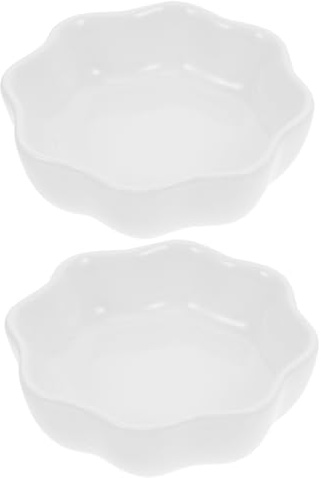 DOITOOL 2pcs Hamster Ceramic Bowl Hedgehog Feeding Dish Small Hamster Bowl Small Animal Food Household Feeding Guinea Pig Feeder Cosmetic Posing White Ceramics