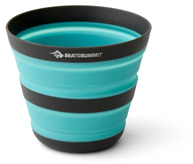 Sea to Summit Frontier Ultralight Collapsible 12 Ounce Camp Cup, Aqua Sea Blue
