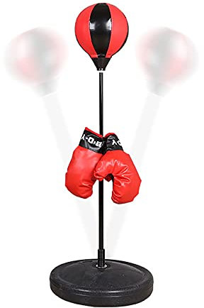 XANAYXWJ Verstellbarer Standboxsack für Kinder im Alter von 3 bis 10 Jahren mit Boxhandschuhen - Ideales Sportspielzeug Geschenk für Jungen und Mädchen