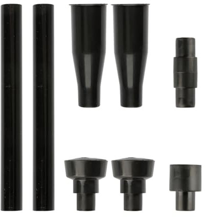 Tabanzhe 8PCS Plastic Small Fountain Nozzle Heads,Garden Pond Fountain Pump Kit,Waterfall Head Set Water Spray Heads Accessories for Submersible Pumps Pond Aquarium Fish Tank and Pool(Black)