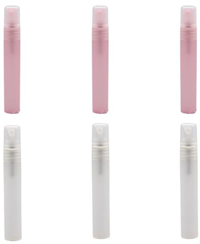 Kisstta Spruzzatore per profumi, mini profumi, nebulizzatore per profumi, vaporizzatore per profumi, ricaricabile, atomizzatore per profumi, rosa e bianco, opaco