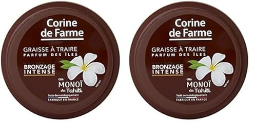 Corine de Farme - Acelerador del Bronceado Intenso - Aceite Bronceador - Tez Morena sin Autobronceador - con Monoi de Tahiti - Fabricación Francesa - 150 ml (Paquete de 2)