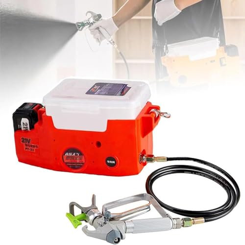 Pulvérisateur sans air portable à dos, machine de pulvérisation de peinture haute pression 500 W, équipement de pulvérisation à pression de pulvérisation réglable pour peinture au latex/peinture à l