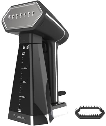 STEAMONE -Stiratore da viaggio 2000W 30g/min- Ferro da stiro portatile compatto (400 ml)- Rimuove il 99,99% dello sporco- Pronto in 40s per tutti i tessuti- Cavo da 3m - Spazzola inclusa - EUSN400B